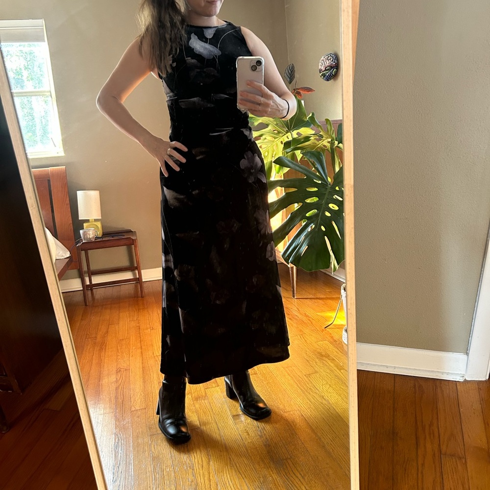 Vintage 1990s velvet dress - small - California concepts